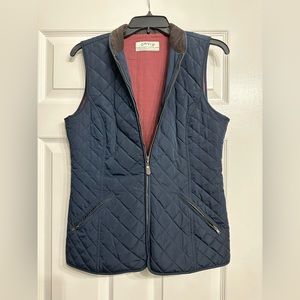 Navy winter orvis vest